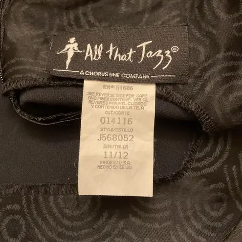 All that jazz Vintage Black Gold Trim Sheath Dress 90s Made in USA Sz 11/12