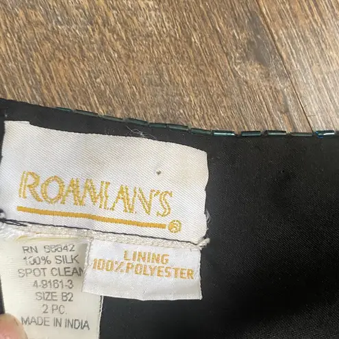 VINTAGE SEQUIN FORMAL TOP SZ 16/18 Blue