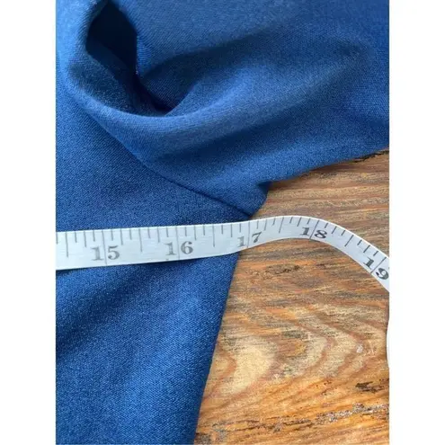 T2 70S Vintage Navy Blue Maxi Dress Long Sleeve Stretchy Full Length Gown Size undefined