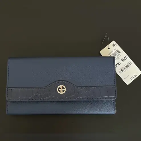 Giani Bernini Receipt Wallet in Navy Blue NWT