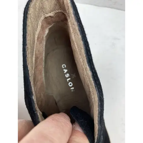 Caslon * Booties Womens 35 Black Suede Leather Ankle Heeled Whimsigoth Festival