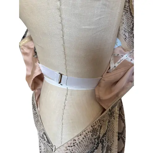 Tracy Reese Silk One Shoulder Frock Dress in Dip Dye Python Size 6