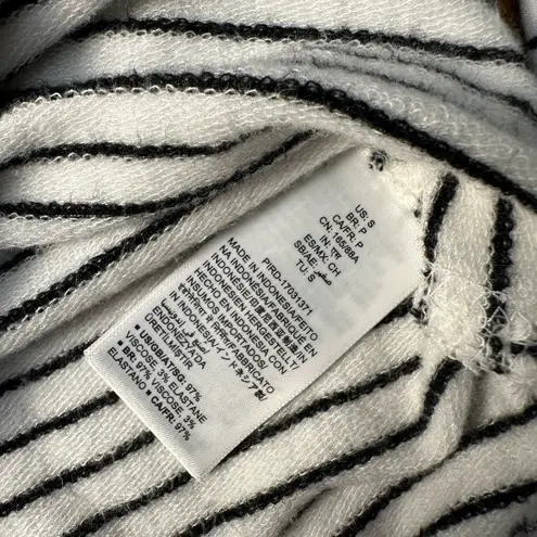 Daily Ritual Anthropologie Black and White Pullover Hoodie Size S Black