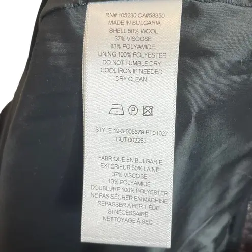 Equipment Warsaw Wool Blend Trouser Pants Brown Women’s Size 8 Ankle Pockets