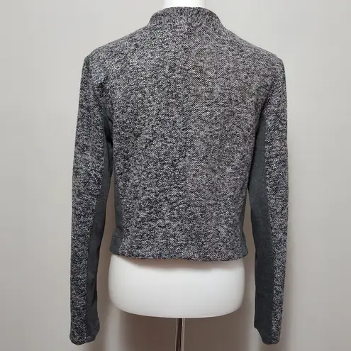 Hem & Thread Charcoal Two Tone Moto Jacket Size Medium