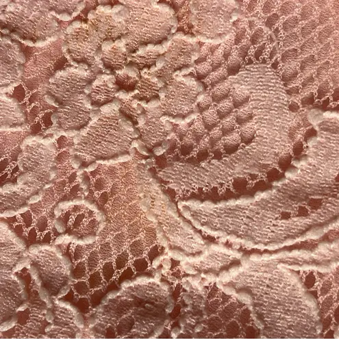 Arden B . Lace and Linen Mini Skirt Pink Size 8