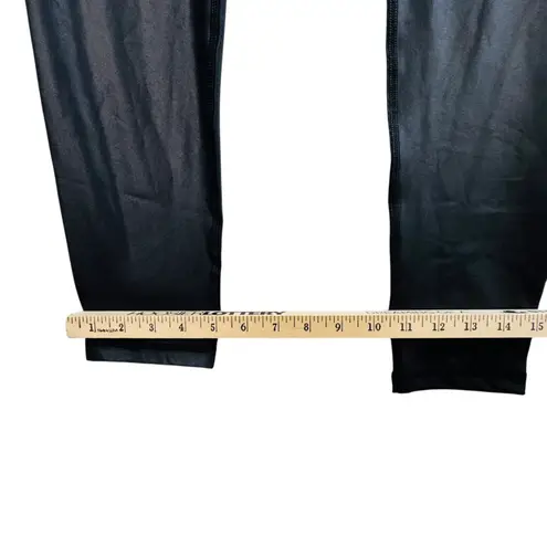 Ingrid Isabel Maternity Faux Leather Leggings Over Belly Panel Black L Chic Black Size L