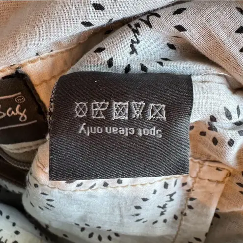 Myra Bag Gray Canvas & Leather Crossbody / Shoulder Bag – Sel de Mer Paris Print