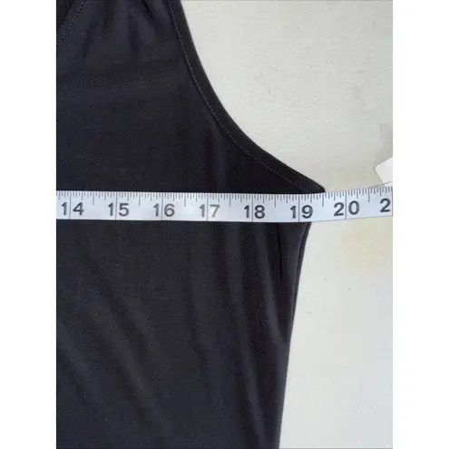 Boho,Chic,Romantic MSK Black And Whites Zebra Print Asymmetrical Hem DressSize L Size L