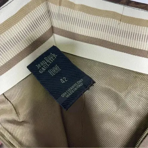 Jean Paul Gaultier Femme Brown Women’s Wool Pencil Skirt Size 6 designer Tan