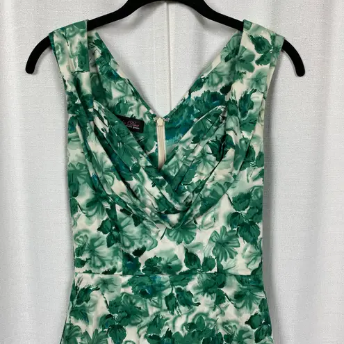 Trashy Diva Retro Green Floral Honey Child Pencil Dress Sz.4