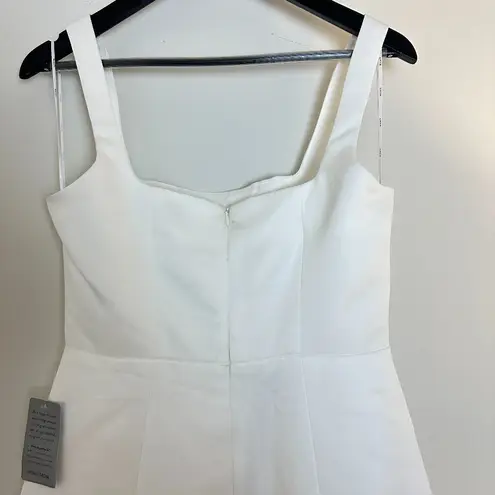 Elliatt Amelie Square Neck Duchesse Satin Cocktail Minidress in Ivory Medium NWT