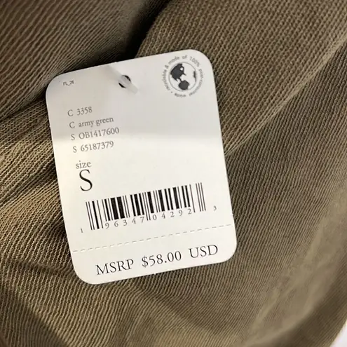 We The Free NWT  Army Green over size shirt size S - Image 6