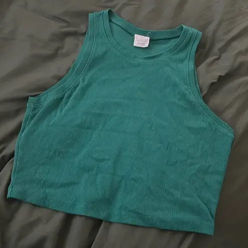 Full Tilt Green cropped tank XL