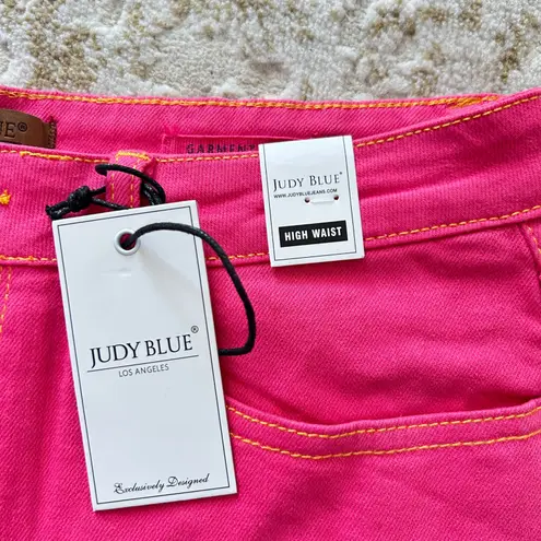 Judy Blue Judy Blue Hi-Rise Garment Dyed Magenta Shorts NWT - Size XL