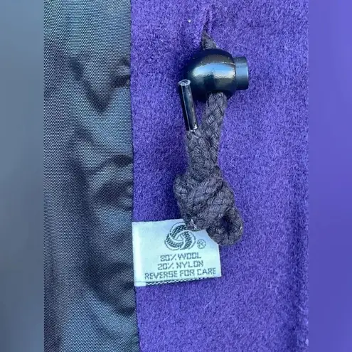 Carolina Herrera wool purple Cheetah zip jacket Size medium