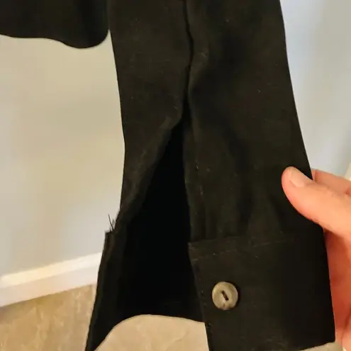 Kathy Ireland Life & Style Womens Black Shirt Button Long Sleeve XL