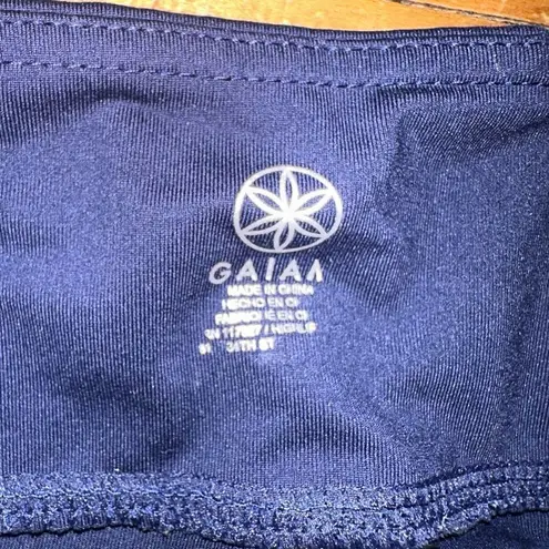 Gaiam navy blue tie dye S high impact Athleisure leggings