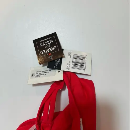 California Waves Red strappy bikini swim bottom