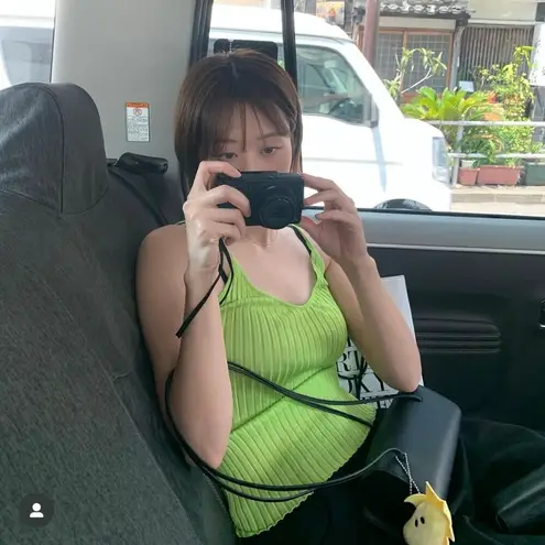 Maryam Nassir Zadeh Blanca Tank Size M Fern Brat Neon Green Ribbed Knit Top NWT Size M