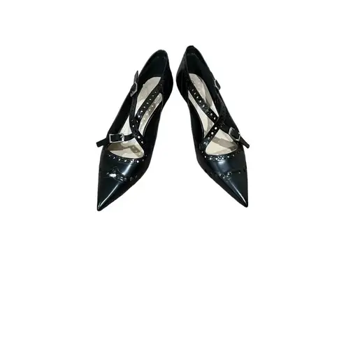 Dior Christian Teddy Leather Black Pumps Size 6.5 NWOB