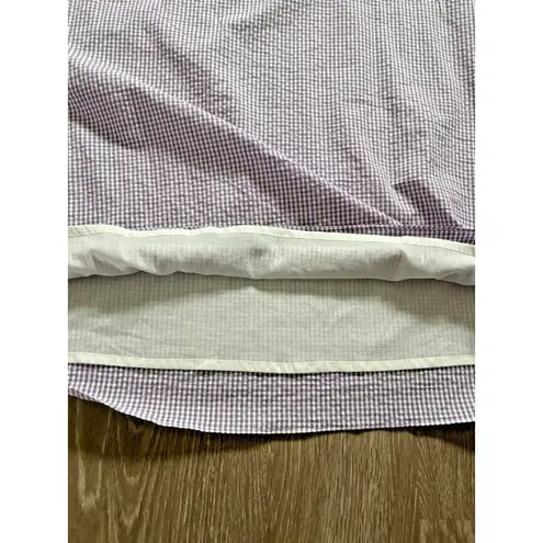 Rungolee Jacqueline Dress Womens XL Purple Gingham Midi Ruffle Cottagecore NWT