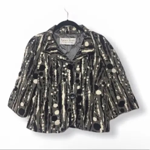 Trina Turk Abstract Button Down Jacket