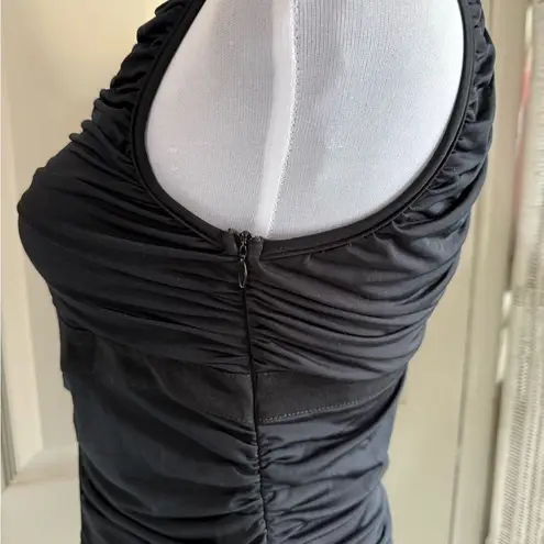 Sue Wong Y2K Deadstock Bodycon Midi Sexy Timeless LBD Ethereal Whymsy Dress