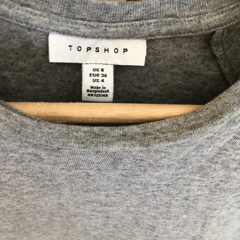 Topshop  grey cropped T-shirt