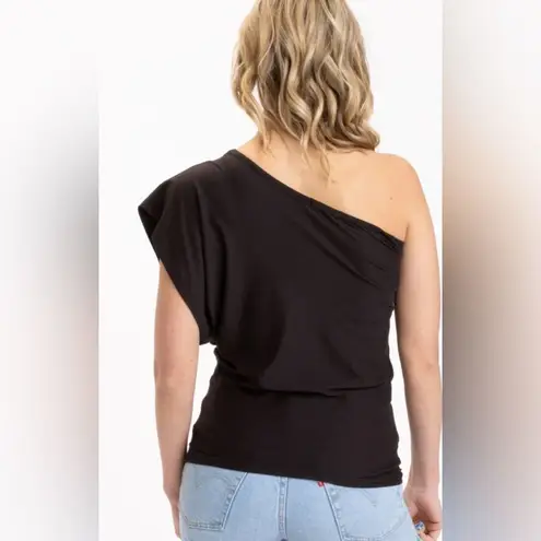 Threads 4 Thought SHIVANI LUXE JERSEY ONE-SHOULDER TOP