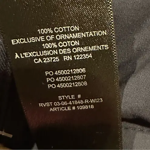 TNA aritiza navy barrel cargo jogger high rise pants 4 Blue