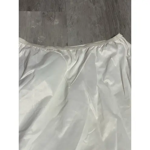 Vtg SILKY NYLON White LACE GAYMODE HALF SLIP Size S Penney's E0126