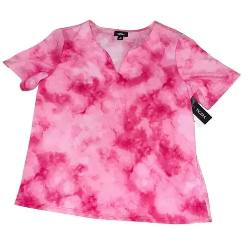 Tacera NWT Size Small Pink Tie Dye Shirt