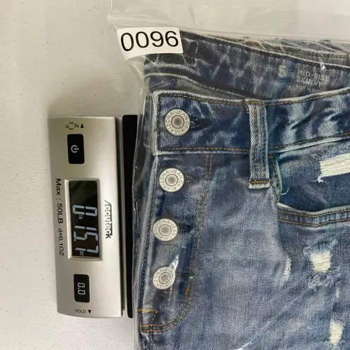 Arizona Jeans Arizona Jean Co women's medium wash multibutton stretch midrise distressed jeans