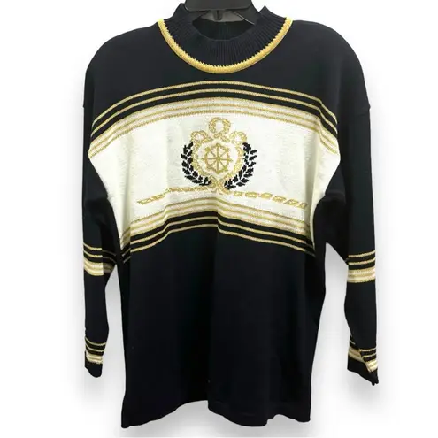 Norton Mcnaughton Vintage Navy Blue Sweater & Pants Matching Set Large