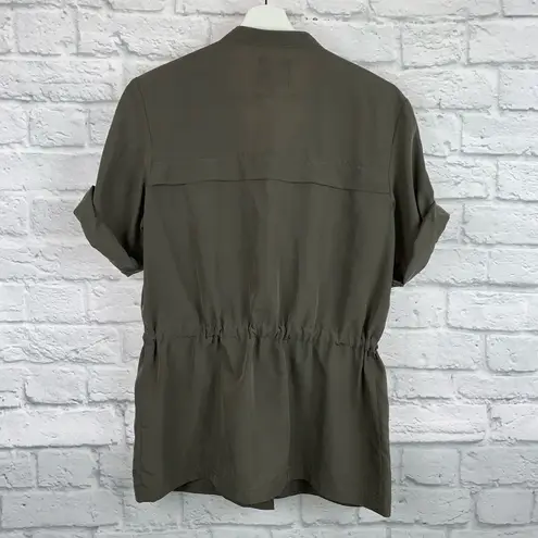 TROUVÉ Military Style Utility Button Up XS NWT