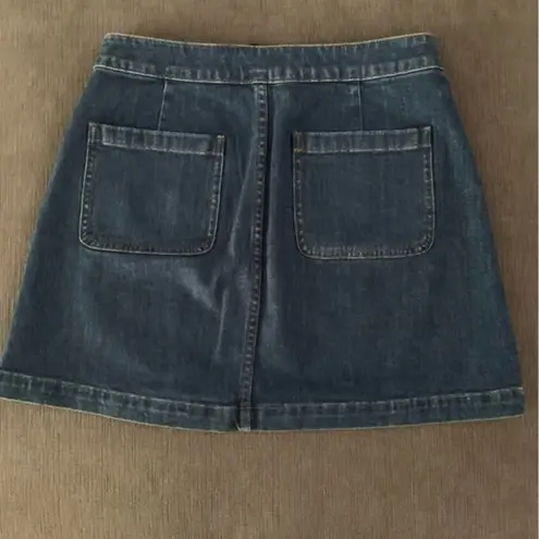 Madewell EUC  mini retro style denim skirt