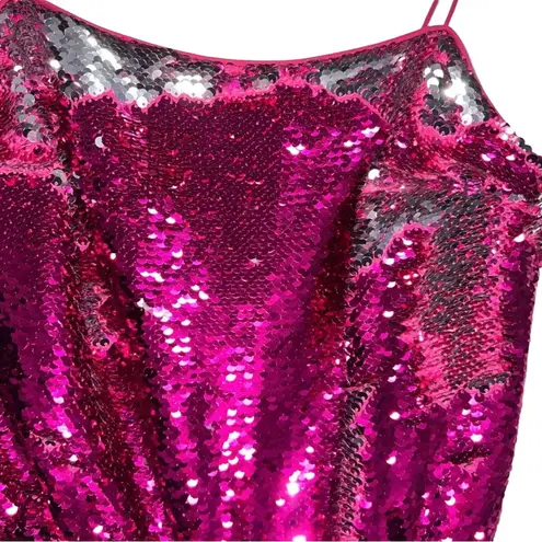 Derek Lam NEW NWT 10 Crosby Lani Fuchsia/Silver Sequined Dress