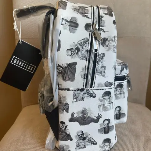 Lounge Fly Universal Monsters Icons Mini Backpack Frankenstein/Bride, Dracula NWT