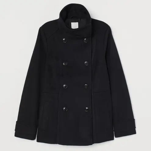 H&M Black Peacoat