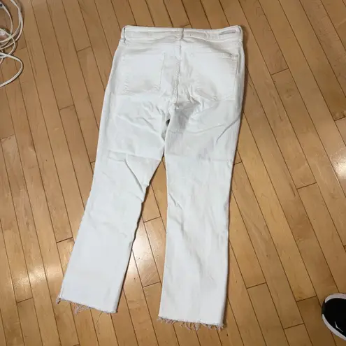 Pilcro ANTHROPOLOGIE High Rise BootCut Denim Jeans Size 31 White