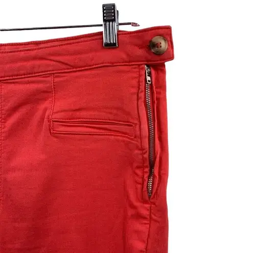 Pilcro and the Letterpress Anthropologie PILCRO High Rise Coral Cropped Legging Jeans Size 31