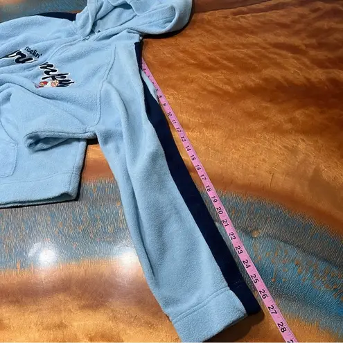 Disney Vintage  Light Blue Feelin’ Grumpy Dwarf Fleece Hoodie 1/4 zip Snow white