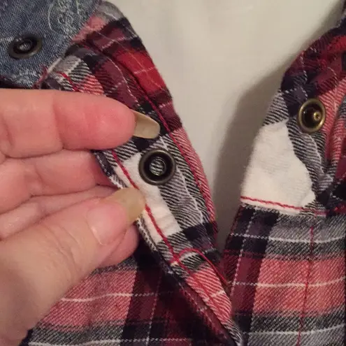 Jachs GIRLFRIEND BEA FLANNEL SHIRT SZ M