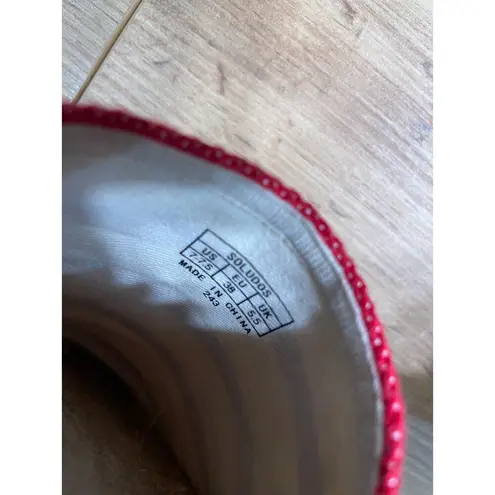 Soludos Womens The Original Espadrille Red Striped Beach Slip Ons Size 7/7.5 NIB