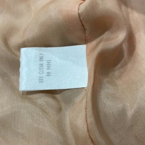 Donna Degnan vintage brown tweed jacket blazer size 2 bow detail frayed edges