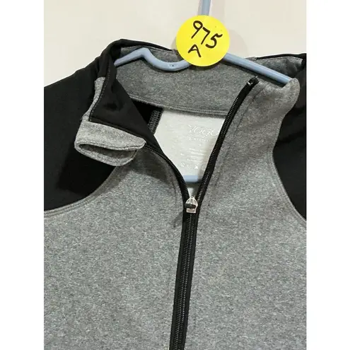 Woman’s Vogo Athletics Small Gray Black Zip Up Athletic Jacket