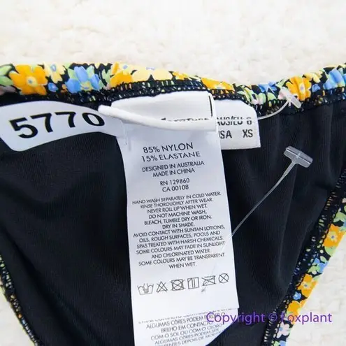 NEW Rhythm Free People Carrie Itsy Bikini Bottom, size XS Blue