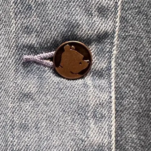 Disney NWT Vintage  Classic Pooh Denim Button Down Jacket Size XL