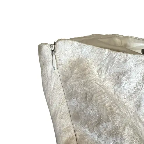 Monique Lhuillier ML x BHLDN Women’s Mallory Jaquard White Strapless Mini Dress